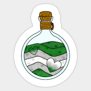 Grey-Aromantic Potion Sticker